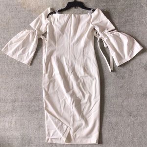 Bardot Midi White Dress